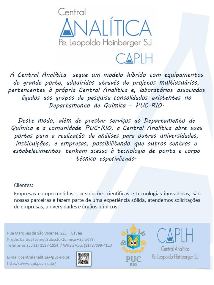 Central Analítica Pe. Leopoldo Hainberger - PUC-RIO